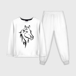 Детская пижама с лонгсливом хлопок Horse