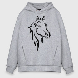 Мужское худи Oversize хлопок Horse