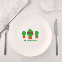 Набор: тарелка + кружка Самоуверенный кактус - фото 2