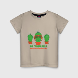 Детская футболка хлопок Самоуверенный кактус