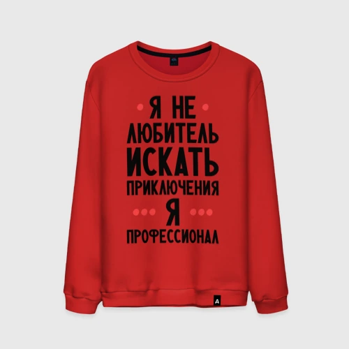 Мужской свитшот хлопок Любитель приключений
