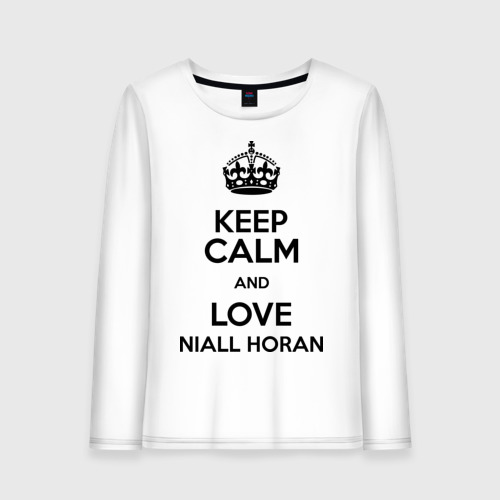 Женский лонгслив хлопок Keep calm and love Niall Horan