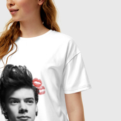 Женская футболка хлопок Oversize Harry Styles - фото 2