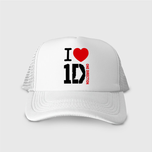 Кепка тракер с сеткой I love 1D