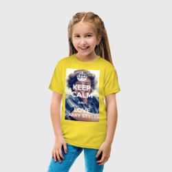 Детская футболка хлопок Keep calm and love Harry Styles - фото 2