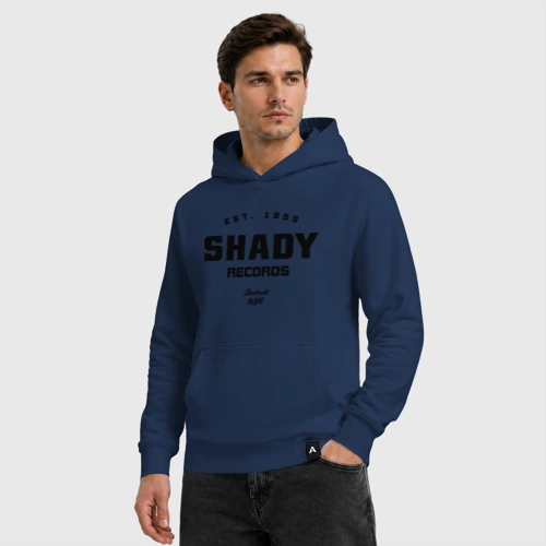 Мужская толстовка хлопок с принтом Shady records, фото на моделе #1