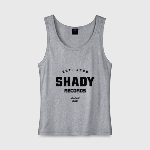 Женская майка хлопок Shady records, цвет меланж