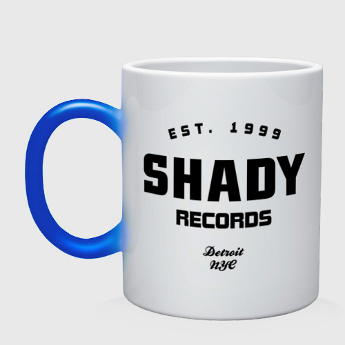 Кружка хамелеон с принтом Shady records, вид спереди #2