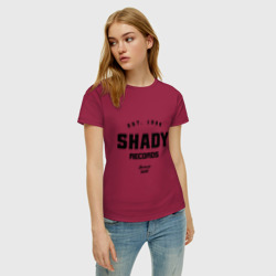 Женская футболка хлопок Shady records - фото 2