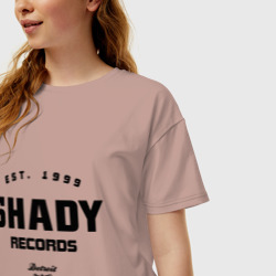 Женская футболка хлопок Oversize Shady records - фото 2