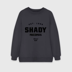 Женский свитшот oversize без начеса хлопок Shady records