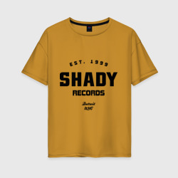 Женская футболка хлопок Oversize Shady records
