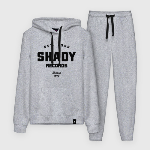 Женский костюм с толстовкой хлопок Shady records, цвет меланж