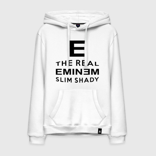 Мужская толстовка хлопок The real eminem, цвет белый