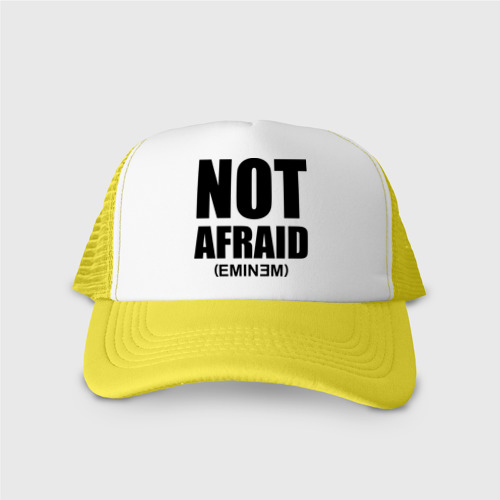 Кепка тракер с сеткой Not Afraid, цвет желтый