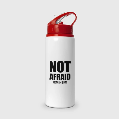 Бутылка для воды с трубочкой Not Afraid