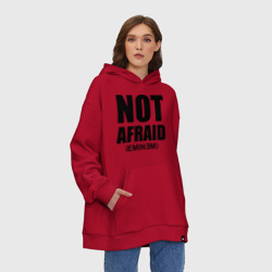 Худи SuperOversize хлопок Not Afraid - фото 2