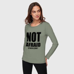 Женский лонгслив хлопок Not Afraid - фото 2