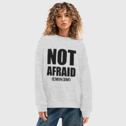 Женский свитшот oversize без начеса хлопок Not Afraid - фото 2