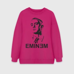 Женский свитшот oversize без начеса хлопок Эминем