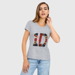 Женская футболка хлопок Slim 1D British flag - фото 2