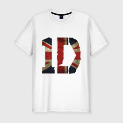 Мужская футболка хлопок Slim 1D British flag