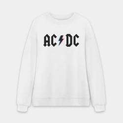 Мужской свитшот oversize без начеса хлопок ACDC
