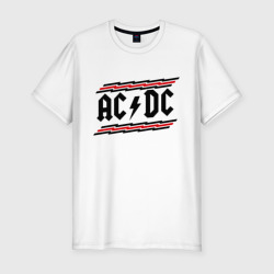 Мужская футболка хлопок Slim ACDC