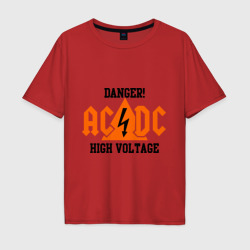 Мужская футболка хлопок Oversize Adcd high voltage