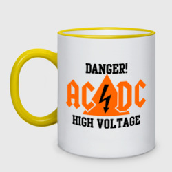 Кружка двухцветная Adcd high voltage