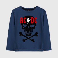 Детский лонгслив хлопок ACDC skull