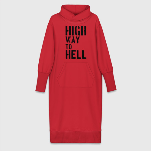 Платье удлиненное хлопок High way to hell