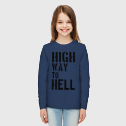 Детский лонгслив хлопок High way to hell - фото 2