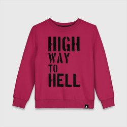 Детский свитшот хлопок High way to hell