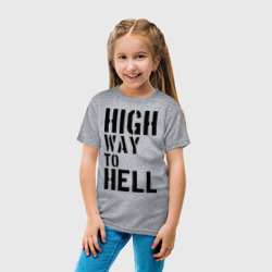 Детская футболка хлопок High way to hell - фото 2