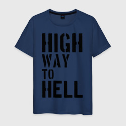 Мужская футболка хлопок High way to hell