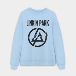 Мужской свитшот oversize без начеса хлопок Linkin Park