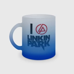 Кружка матовая стеклянная Linkin Park