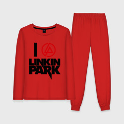 Женская пижама с лонгсливом хлопок Linkin Park