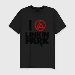 Мужская футболка хлопок Slim Linkin Park