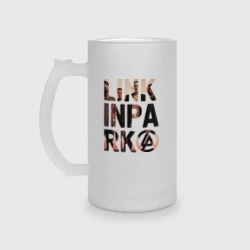 Кружка пивная матовое стекло Linkin Park
