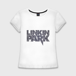 Женская футболка хлопок Slim Linkin Park