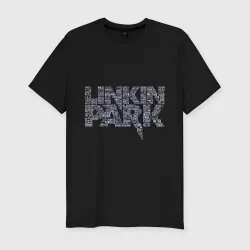 Мужская футболка хлопок Slim Linkin Park