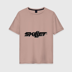 Женская футболка хлопок Oversize Skillet