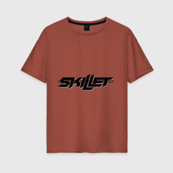 Женская футболка хлопок Oversize Skillet