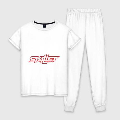 Женская пижама хлопок Skillet, цвет белый