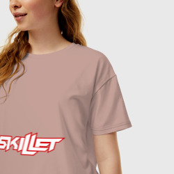 Женская футболка хлопок Oversize Skillet - фото 2