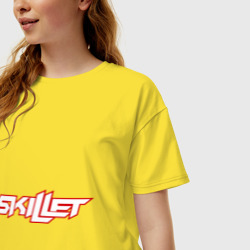 Женская футболка хлопок Oversize Skillet - фото 2