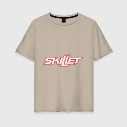 Женская футболка хлопок Oversize Skillet