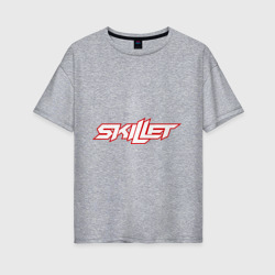 Женская футболка хлопок Oversize Skillet